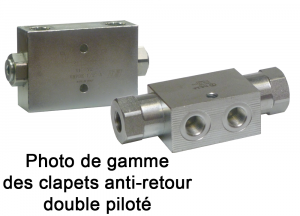 Clapet anti-retour double piloté type VBPDE 3/8'' - 2 tubes L80 + banjo EA290