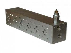 Bloc BL6 6 position orifices latéraux + limiteur de pression