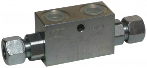 Clapet double piloté VBPDE 3/8" L 2 CEXC avec écrous et olives 3/8'