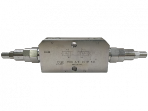 Valve d'équilibrage double drainage interne type VBCD-DE-CC 3/8" - rapport de pilotage 1:8 bars