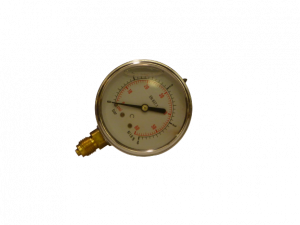 Manomètre à bain de glycérine Ø63 0-4b raccord vertical 1/4" inox