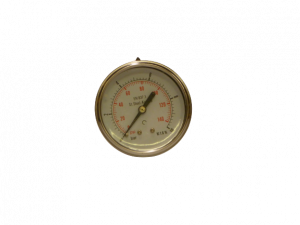 Manomètre à bain de glycérine Ø63 0-10b raccord arrière 1/4" inox - vitre plexi