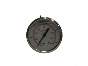 Manomètre à bain de glycérine Ø63 0-10b raccord arrière 1/4"