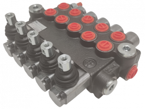 Distributeur monobloc DM 40 5 éléments tiroirs/commandes A1C1C1A1A1 + levier
