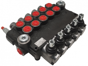 Distributeur monobloc DM 80 5 éléments tiroirs/commandes E1A1A1A1A1 + levier