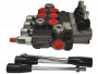 Distributeur monobloc DM 40 3 éléments tiroirs/commandes E1A1A1 + levier
