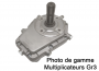 Multiplicateur groupe 3 - Arbre mâle 1'' 3/8 - Rapport 1