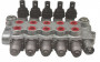 Distributeur monobloc MB 25 5 éléments tiroirs/commandes A1A1A1A1E1 + levier